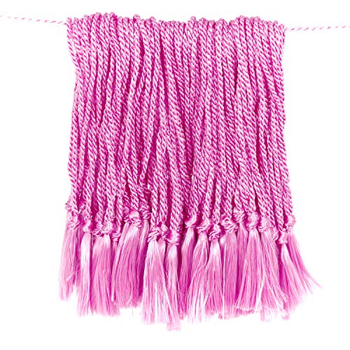 Tassel Depot 100 Floss Bookmark Tassels - Fuschia - color: Fuschia