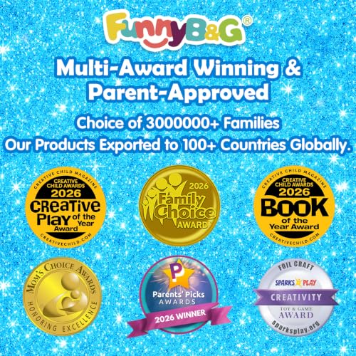 FUNNYB&G Foil Art Craft Kit for Kids, Sparkly Birthday Gift Toy for Kids - style: Ocean