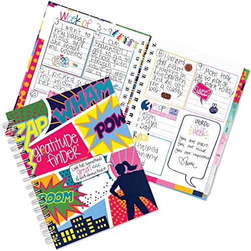 Denise Albright Gratitude Finder® 52 Week Non-Dated Journal for Women, Teens & Girls with 165 Hand-Illustrated Stickers (Super Girlie) - color: Super Girlie Gratitude Finder Journal