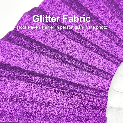 EOSAU 6 Pack Glitter Folding Hand Fans Foldable, Clacking Fans for Women - color: 9" 6 Mixed Colors