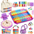 633Pcs Weaving Loom Kit with Pompom Maker, Storage Bag & Crochet Hooks