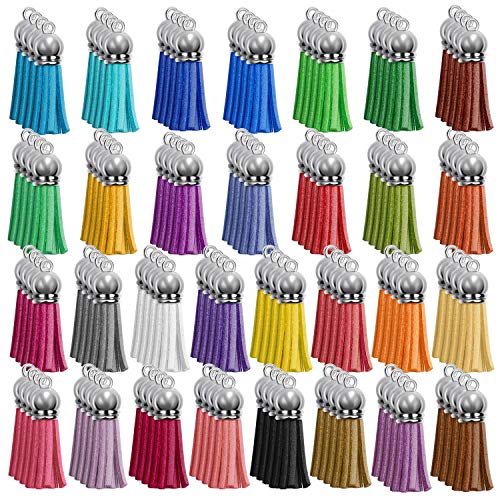 Paxcoo 120pcs Acrylic Keychain Blanks & Rings Bulk for DIY Craft Supplies - color: Multicolors