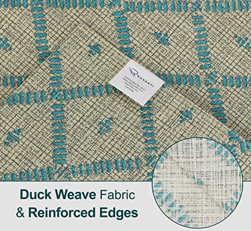 Ruvanti Placemats Set of 6, 100% Cotton Place Mats of 13"x19" – Linear - color: Linear