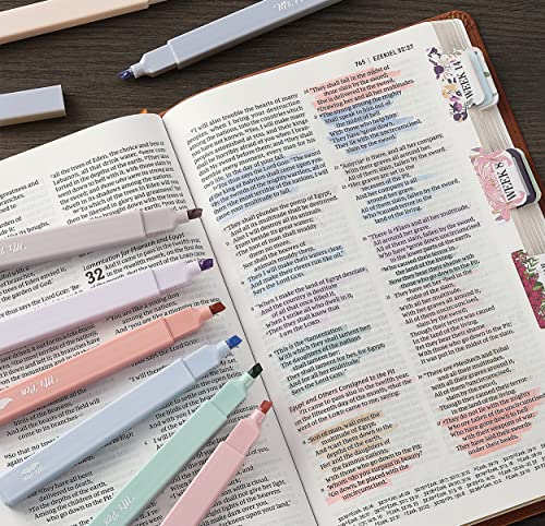 Mr. Pen- Aesthetic Highlighters, 16 pcs, Chisel Tip, Morandi Colors, No Bleed Bible Highlighter Pastel, Assorted Colors, Cute (Pack of 2) - color: Morandi Colors, size: 32 Pack
