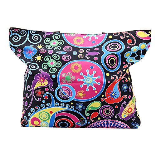 Beach Tote Bags Travel Shopping Bag With Zippered for Women - color: Sb-1914