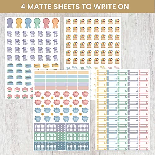 bloom daily planners Budget Planner Stickers for Personal Finance, Budgeting, Money, Bill, Debt and Expense Tracking (8 Sheets, 875 Stickers per Pack) - color: Budgeting Pack