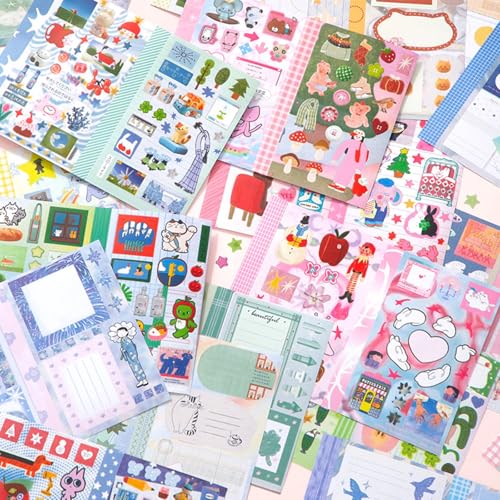 TIAMECH Japanese Manga Little Wish Stickers Book - color: Little Wish