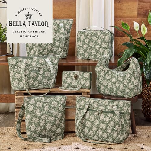 Bella Taylor Stride Tote, Quilted Shoulder Bag for Women - color: Heirloom Rose