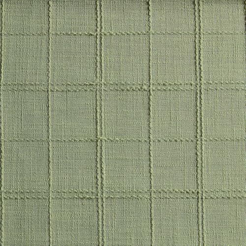 ZeeMart Linen Checked Farmhouse Placemats Set of 4, Sage Green 13x19in - color: Sage Green, size: Set of 4