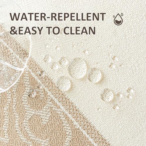 Boho Woven Placemats Set of 4, 14x18 Inch Heat Resistant Dinner Mats - color: Coffee Bx