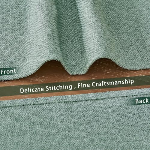 BALCONY & FALCON Rectangle Table Cloth Waterproof Celadon Green Placemats - color: Celadon Green, size: 17.7" x 13.8" (Rectangular)-4pcs
