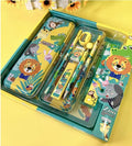7-In-1 stationary set for kids birthday return gifts (Bear)