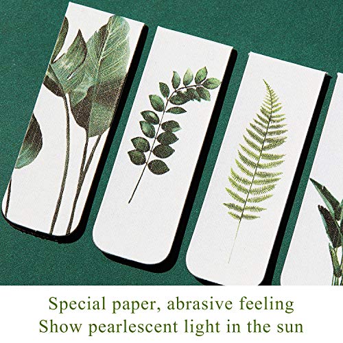 Chinco 10 Pieces Magnetic Bookmarks for Women Magnets Page Markers Clip Assorted Book Markers Set for Teachers Reading Gifts(Tortoiseshell Leaf) - style: Tortoiseshell Leaf