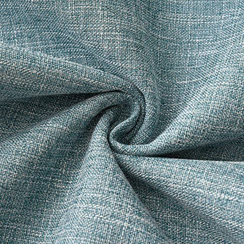 MIULEE Pack of 2 Decorative Linen Burlap Coastal Pillow Covers Farmhouse Boho Accent Pillowcases for Sofa Car Couch Bedroom Living Room Decor 16x16 Inch Teal - color: Teal, size: 16" x 16" (Pack of 2)