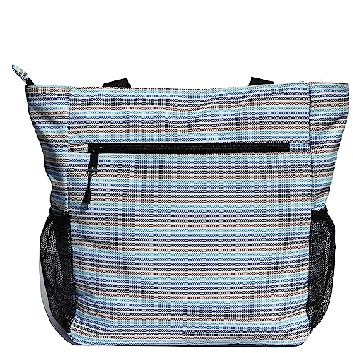 ESVAN Original Floral Water Resistant Large Tote Bag Shoulder Bag for Gym Beach Travel Daily Bags Upgraded - color: [C] a