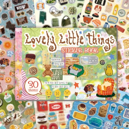 1234 Pcs Japanese Sticker Book -Lovely Little Things - color: Green