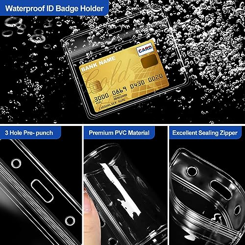 100Pcs Clear Plastic Extra Thick Horizontal Card Holders 4x3 Inch