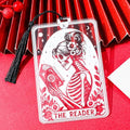 Clear Acrylic Female Skull Reading Page Marker Bookmark