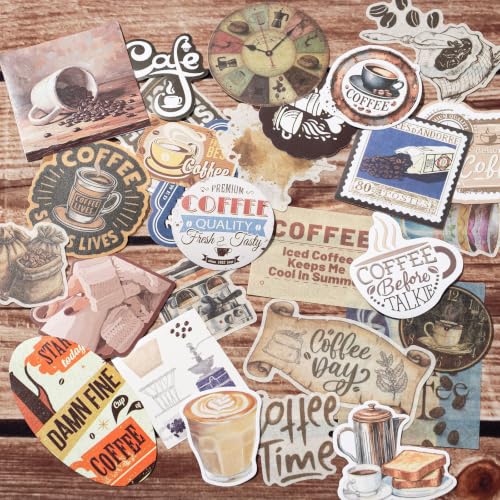YagCu Coffee Scrapbook Kit, Vintage Junk Journal Supplies for Adults - color: Coffee