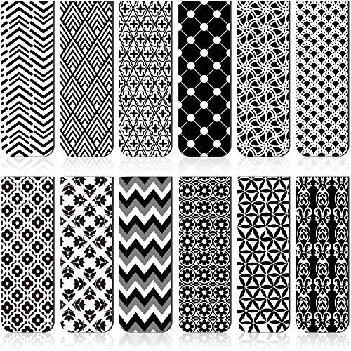 Zonon 24 Pcs Magnetic Bookmarks Clips Magnetic Page Markers - style: Simple