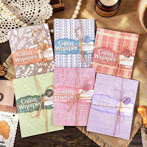 120 Sheets Complete Vintage Scrapbook Paper Collection, 6 Color Themes Fabric Texture Aesthetic Journal Paper, 5.51" x 3.93" Junk Journal Supplies for Scrapbooking, DIY Crafts, Cottagecore Boho Decor - color: Multicolor 18