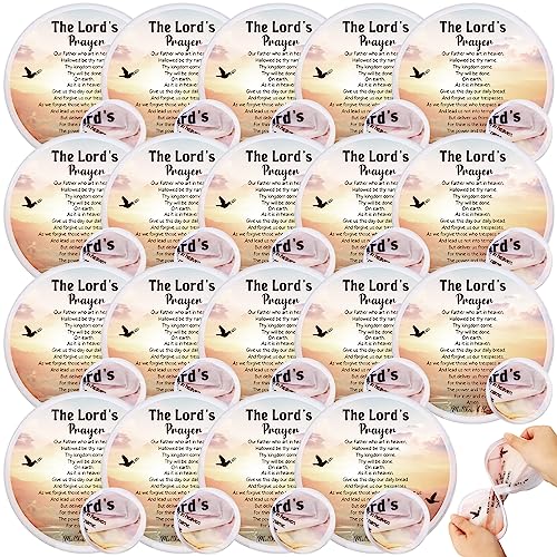 Tradder 50 Pcs Christian Church Fans Bulk Foldable Hand Fans, Classic - style: Classic