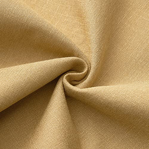 MIULEE Pack of 2 Decorative Linen Burlap Textured Pillow Covers Farmhouse Boho Accent Pillowcases Spring Home Decor for Couch Sofa Bedroom Living Room 18x18 Inch Mustard Yellow - color: Mustard Yellow, size: 18" x 18" (Pack of 2)