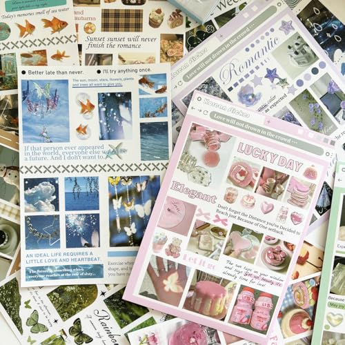 Japanese Stickers for Journaling Supplies,Daily Life Journal Stickers Book - color: Plan