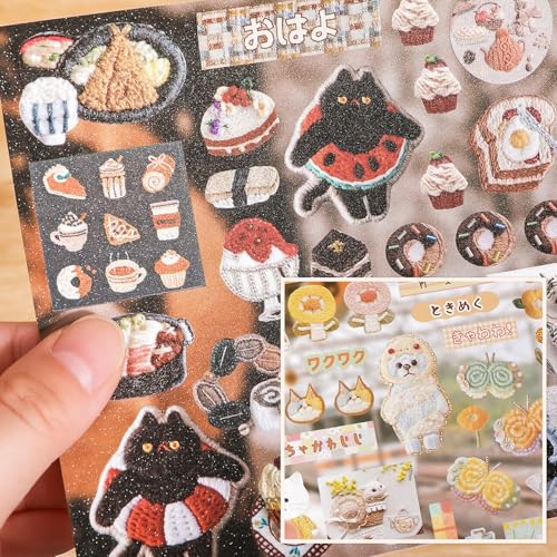 TIAMECH Food Gourmet Clothing Japanese Embroidery Stickers Book - color: Food Gourmet