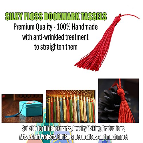 Creanoso Bookmark Tassels Gold (100-Pack)