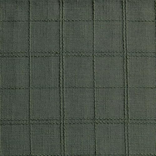 ZeeMart Linen Checked Farmhouse Placemats Set of 4, Army Green 13x19in - color: Army Green, size: Set of 4