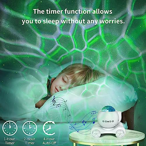 ENOKIK Galaxy Projector Night Light, Star Bluetooth Speaker, Solid White - color: Solid White