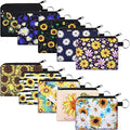 Boao 10 Pcs Small Change Coin Purse - size: 4.52 x 3.74 Inch, style: Sunflower Print