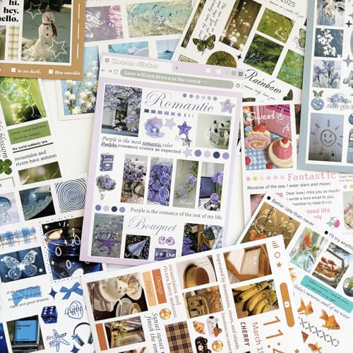 Japanese Stickers for Journaling Supplies,Daily Life Journal Stickers Book - color: Plan