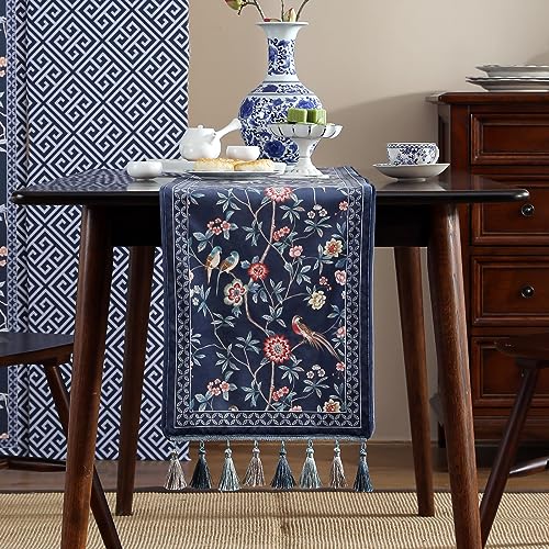 Patdrea Designer Elegant French Velvet Table Runner,12"X102"-Lanruoting - color: Lanruoting, size: 12"*102"