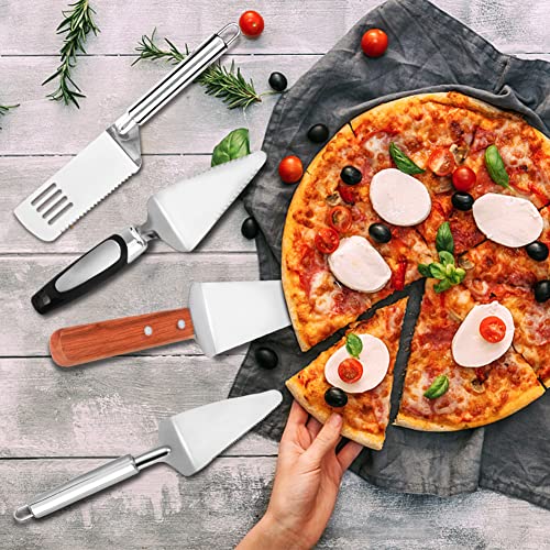 Pie Server Set, 4 Piece Cake Pizza and Dessert Serving Spatulas