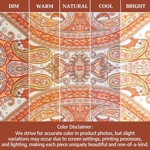 Maison d' Hermine Placemats Set of 4 Reusable 100% Cotton (13"x19") - color: 033 - Kashmir Paisley, size: 13" X 19" (Pack of 4)
