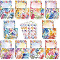 TaoBary 160 Pcs Bright Floral Stationery Paper and Envelopes Set - size: 5.5 x 8.25 Inch, style: Bright Floral