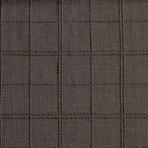 ZeeMart Linen Checked Farmhouse Placemats Set of 4, Chocolate 13x19in - color: Chocolate, size: Set of 4