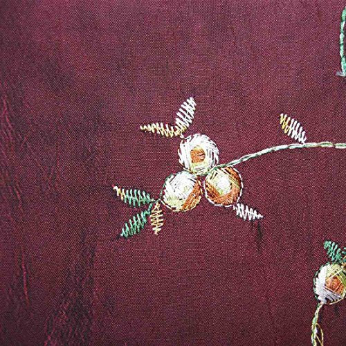kilofly Embroidered Silk Jacquard Travel Bag, Lingerie & Shoes, Value Set of 2 - color: set2 E
