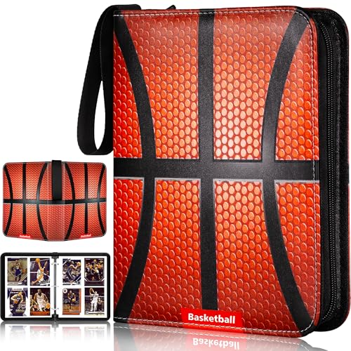RONMONG Basketball Card Binder, 440 Pockets, Protective Trading Card Album - color: basketball-style 3, size: 440
