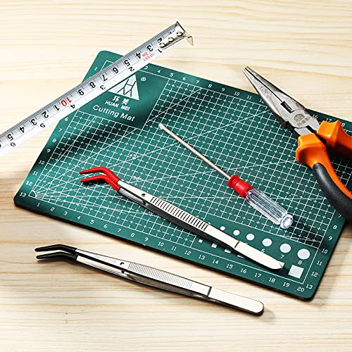 Honoson 2 Pieces Curved Bent Tweezers with Rubber Tip, Red, Black - color: Red, Black