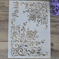 DIY Decorative Flower Mandala Stencil Template for Painting on Walls Furniture Crafts (A3 Size) - size: A3 Size