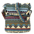 Satchel Saddle Pocket Swing pack Bag Collection Messenger Shoulder Bag Travel Purse Wallet - color: Black Stripe