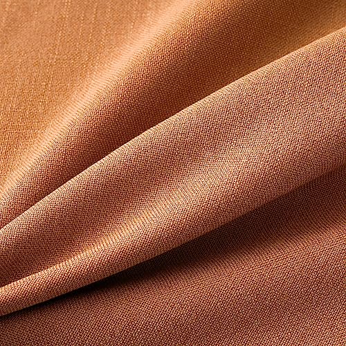 MIULEE Pack of 2 Decorative Linen Burlap Pillow Covers Fall Farmhouse Boho Accent Pillowcases for Sofa Car Couch Bedroom Living Room Decor 18x18 Inch Burnt Orange - color: Burnt Orange, size: 18" x 18" (Pack of 2)