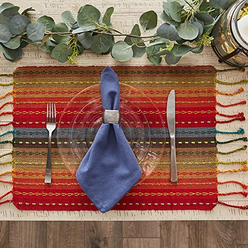 DII Southwest Collection Tabletop, Placemat Set, Spice, 6 Piece - color: Spice, size: Placemat Set