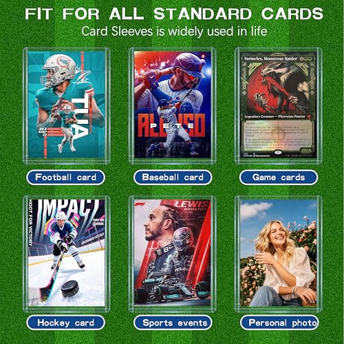 310 Pcs Card Sleeves, Premium Plastic Top Loaders for Sports Cards - size: 110 Blue Sleeves + 200 Soft Sleeves