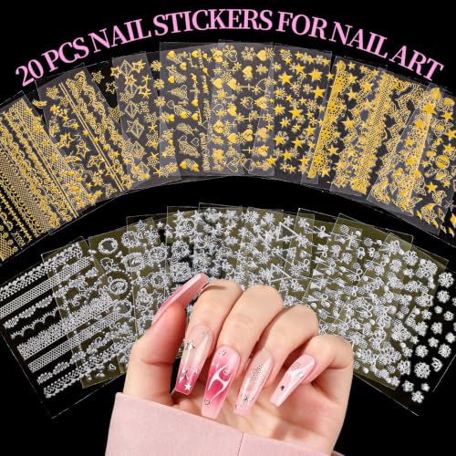 FANDAMEI Nail Art Kit, Nail Gems, Nail Charms, Nail Art Tools, Nail Stuff