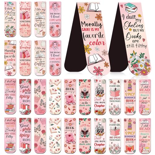 Wxiben 30 Pcs Spicy Romance Magnetic Bookmark Book Mark Page Clip - style: Spicy