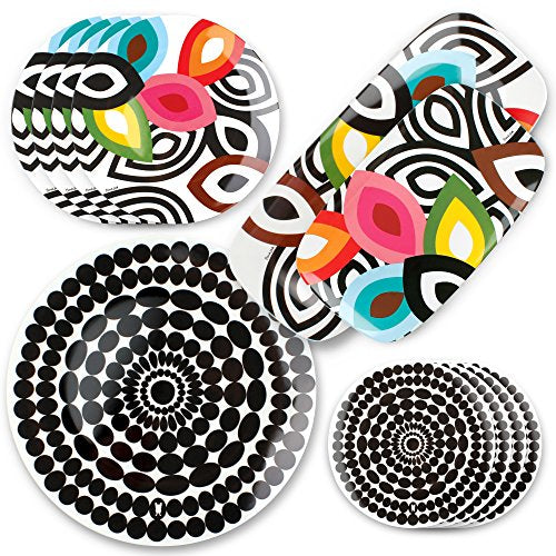 French Bull 15" Round Platter - Melamine Platters and Serving Ware - Plate, Dish, Serving, Collection - Foli - color: Foli, size: 15" Round Platter